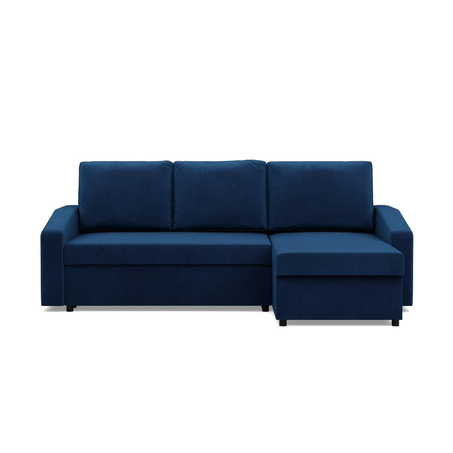 ECKSOFA MIT SCHLAFFUNKTION NEO, Dunkelblau - Blau, Textil (231/140cm) - Mebligo