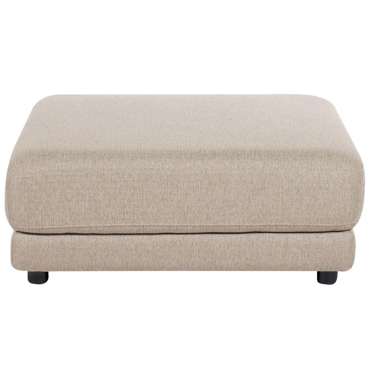 3-SITZER-SOFA beige mit Ottomane Sigtuna - Beige/Schwarz, Textil (300/86/102cm) - Beliani