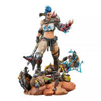 SAMMLERSTATUE Junker Queen 41 cm Premium Figur Gaming Deko - Blau/Schwarz, Kunststoff (26/41.3/25cm) - JUNG