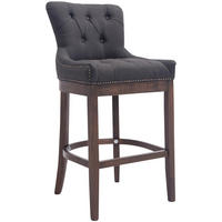 BARHOCKER Lakewood 109x55x57 cm dunkelgrau - Dunkelgrau, Textil (55/109/57cm) - furnicato