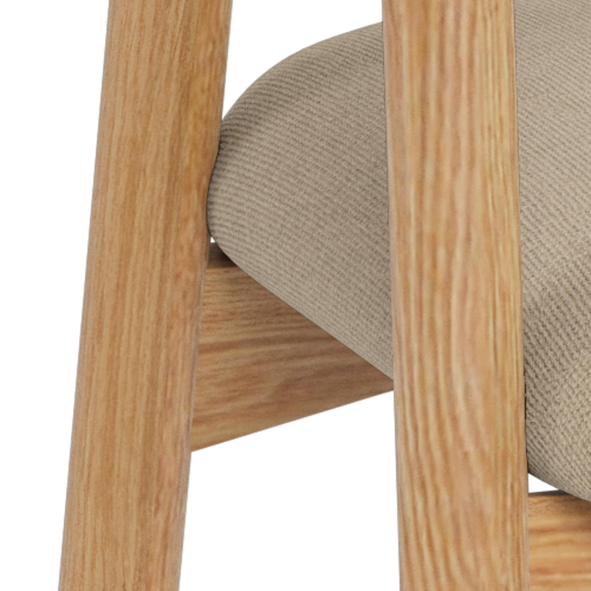 ARMLEHNSTUHL Hikari Komfort 2er-Set Graubeige - Greige, Holz/Textil (56/75.5/54cm) - Pillovely