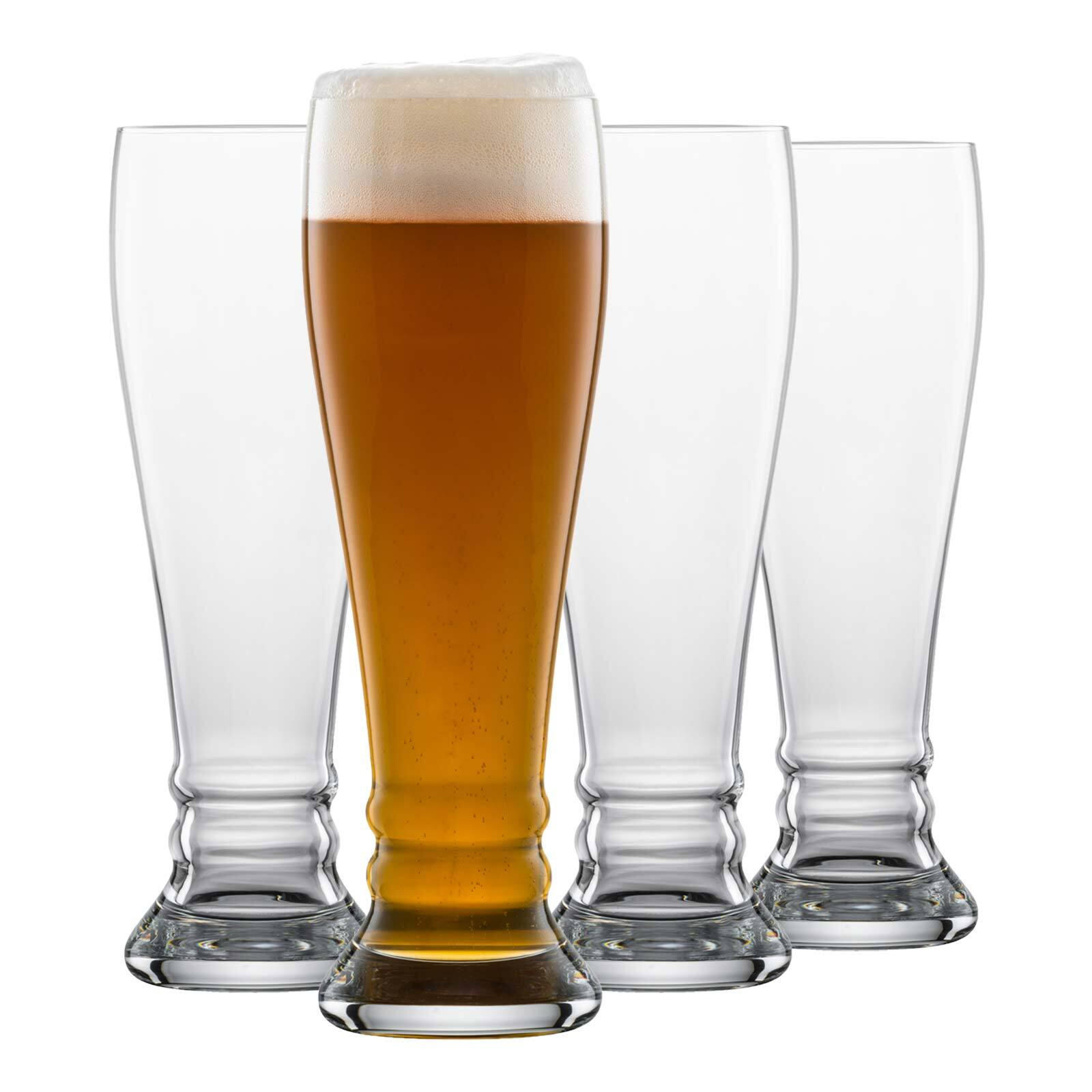 WEIZENBIERGLÄSER BAVARIA Beer Basic transparent 0,5 Liter 4er Set - Transparent, Glas (0.5L) - Schott Zwiesel