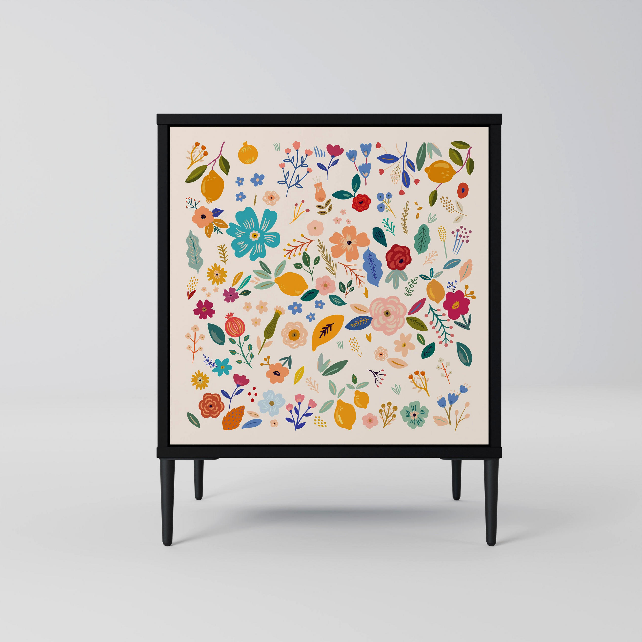 SpaceRebels Sideboard Schwarz 57.5x72.5x42 cm