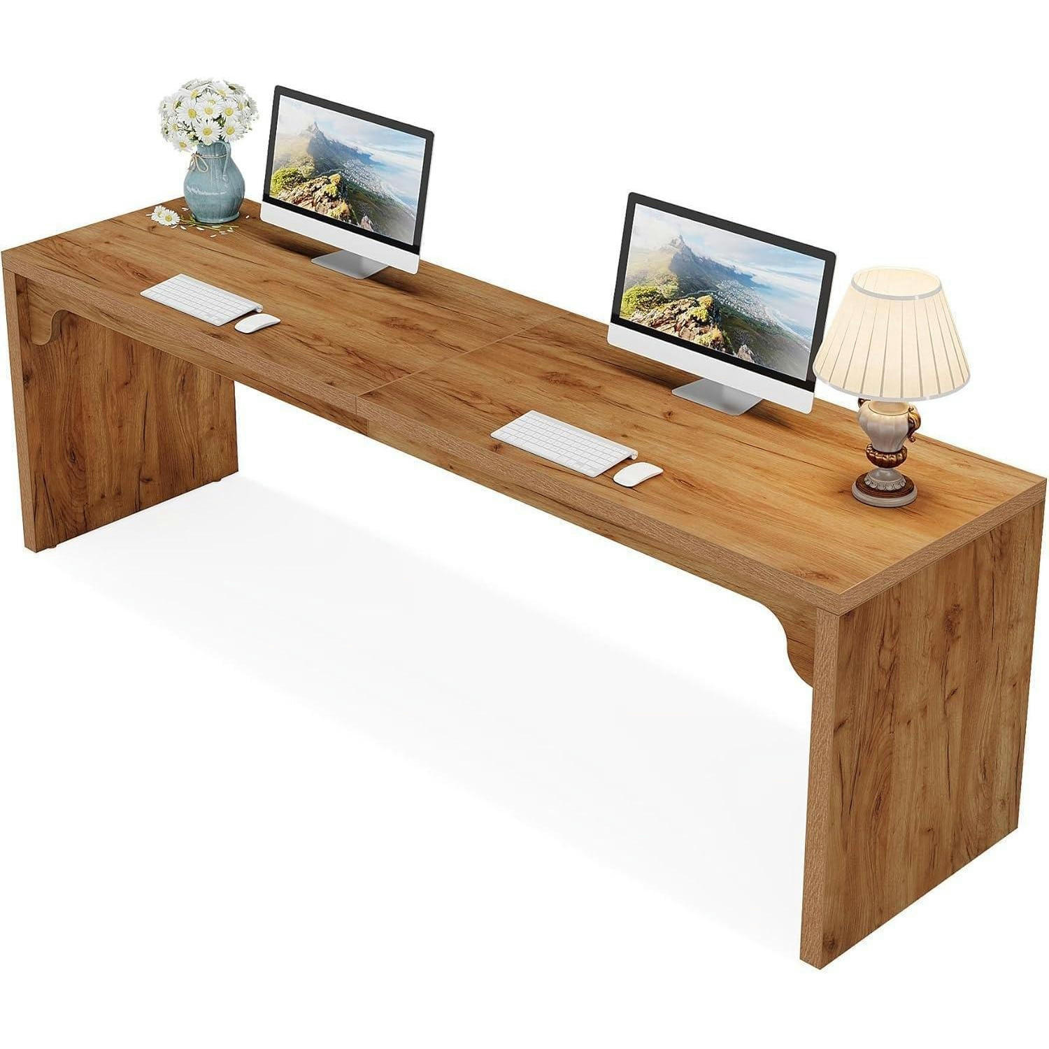 SCHREIBTISCH Computertisch 180 x 59 cm Holzoptik - Braun, Holzwerkstoff (59/180/75cm)