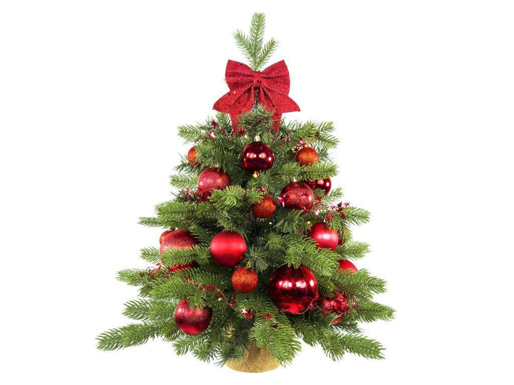 Laalu Weihnachtsbaum Grün, Rot 60 cm