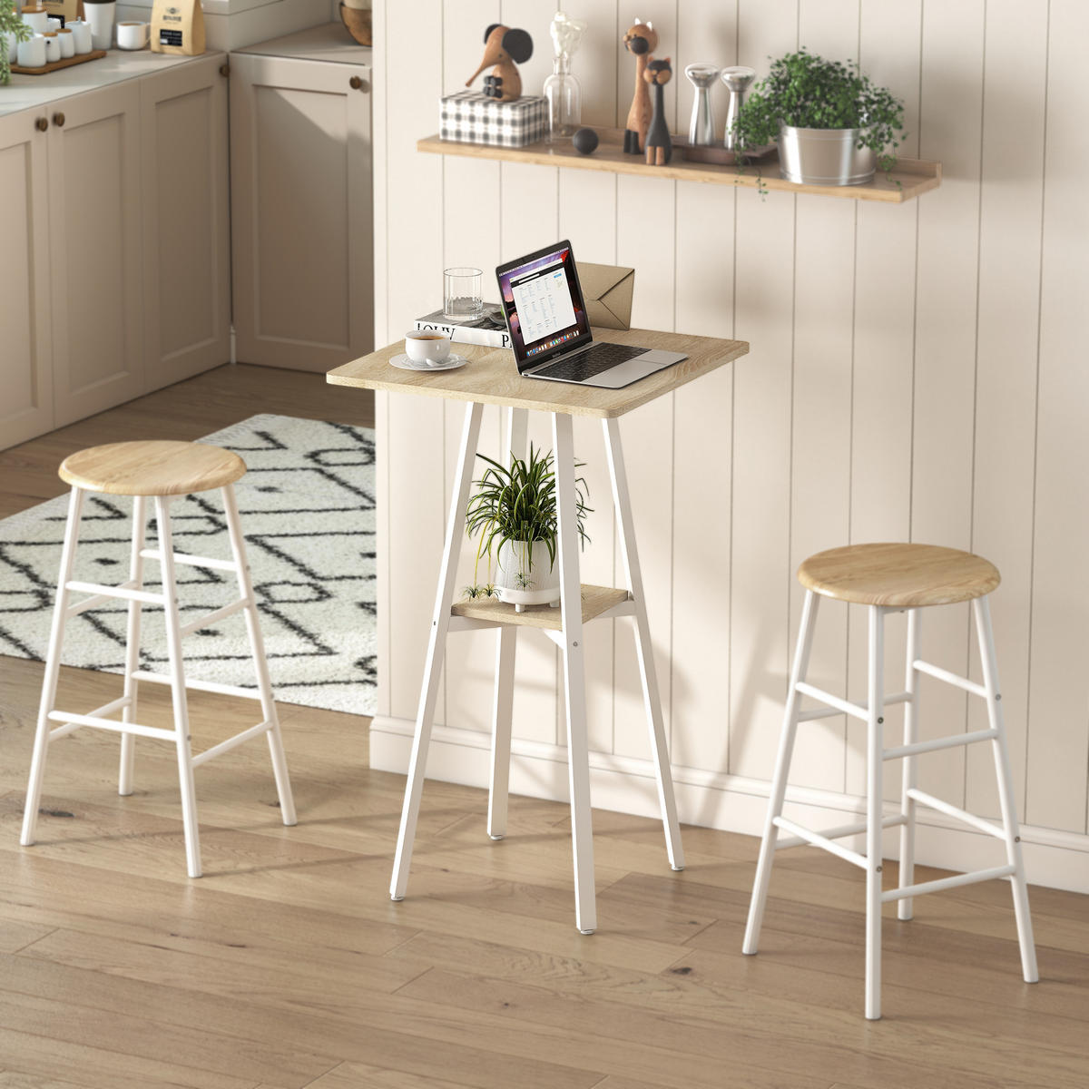 BARTISCH Naturholz 1 Stück - Beige, Metall (55/55/95cm) - GiPP