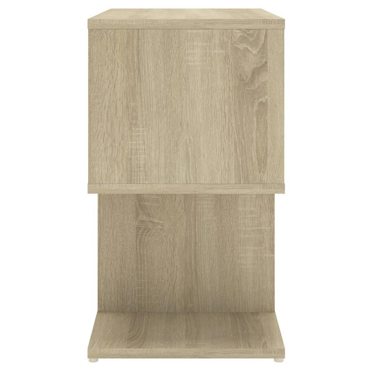 NACHTTISCH mit offenen Fächern 50/30/51,5 cm aus Holzwerkstoff in Sonoma-Eiche Dekor - Sonoma Eiche, Holz (50/51.5/30cm) - vidaXL