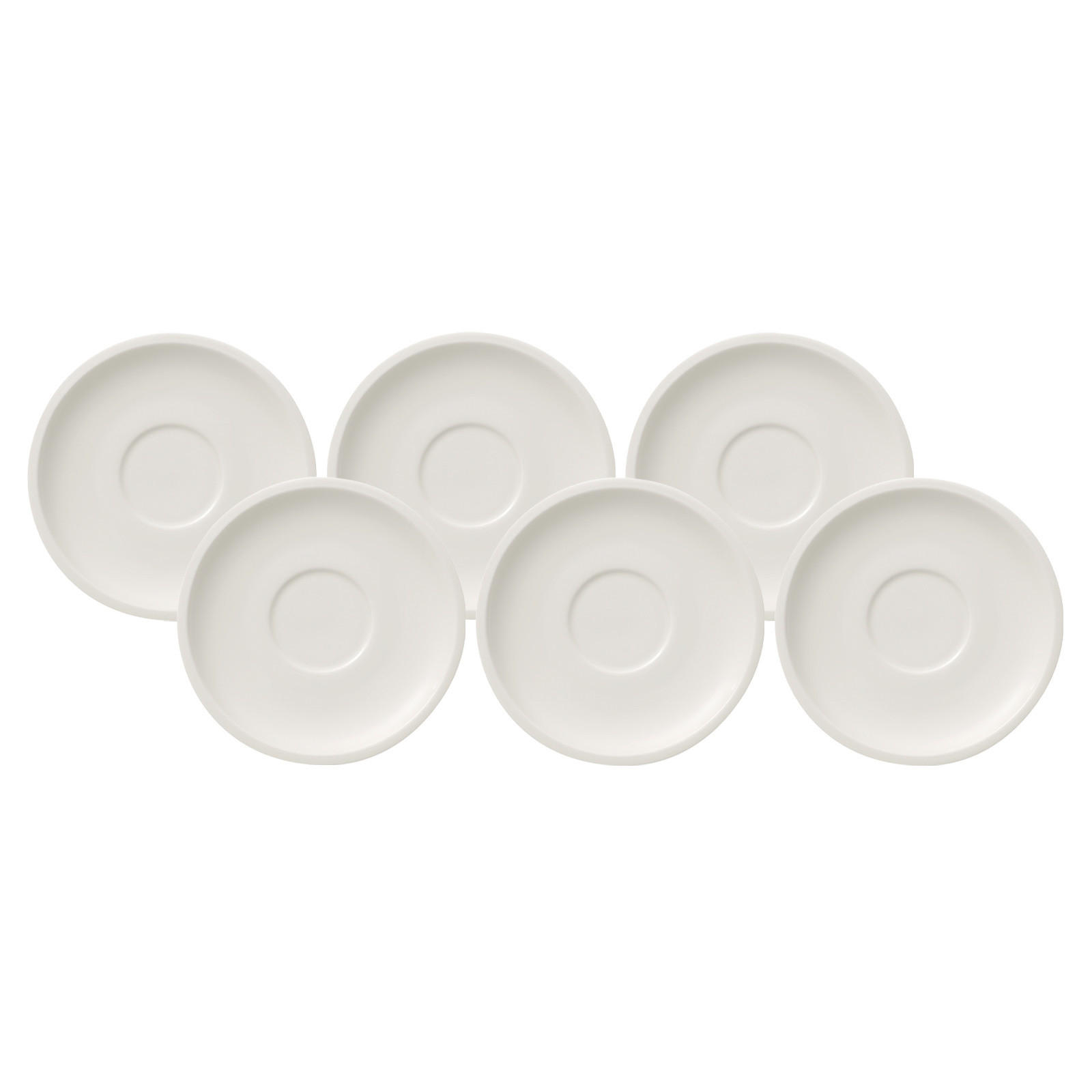 KAFFEEUNTERTASSEN Artesano Original weiß ø 16 cm 6er Set - Weiß, Keramik (16cm) - Villeroy & Boch