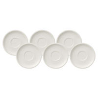 KAFFEEUNTERTASSEN Artesano Original weiß ø 16 cm 6er Set - Weiß, Keramik (16cm) - Villeroy & Boch