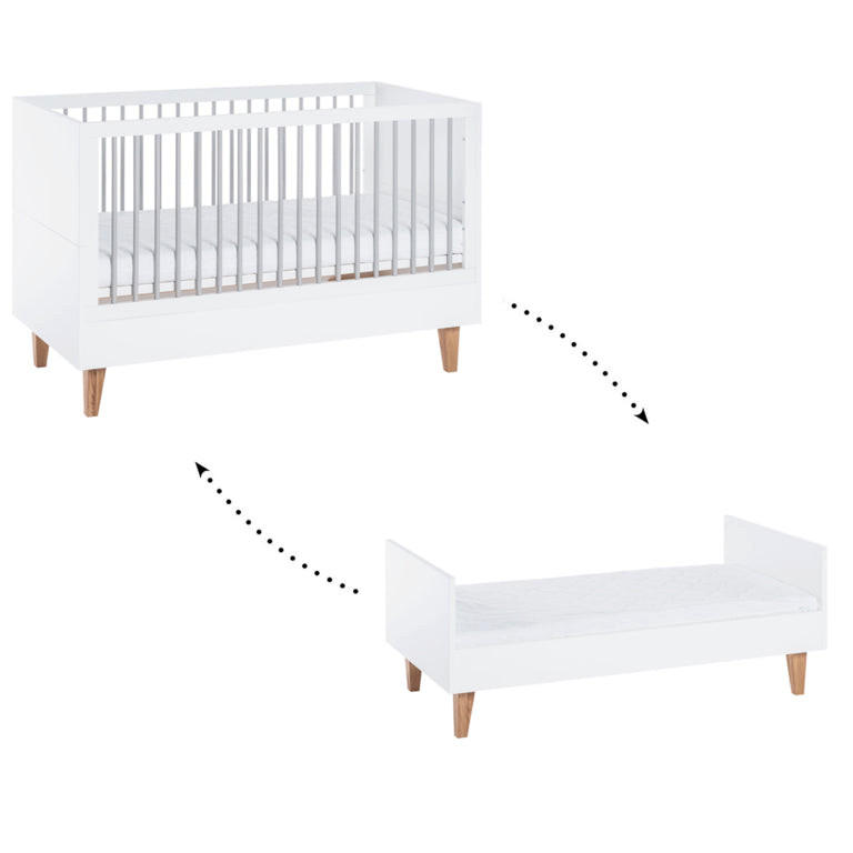 SOBA ZA BEBE 3-dijelni roza - pink, drvni materijal (144.5/97/75cm) - Petits-meubles