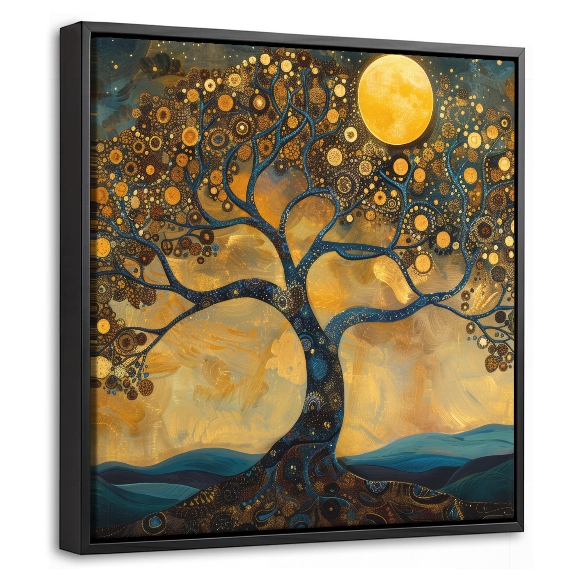 MuchoWow Leinwand Orange 20x20 cm