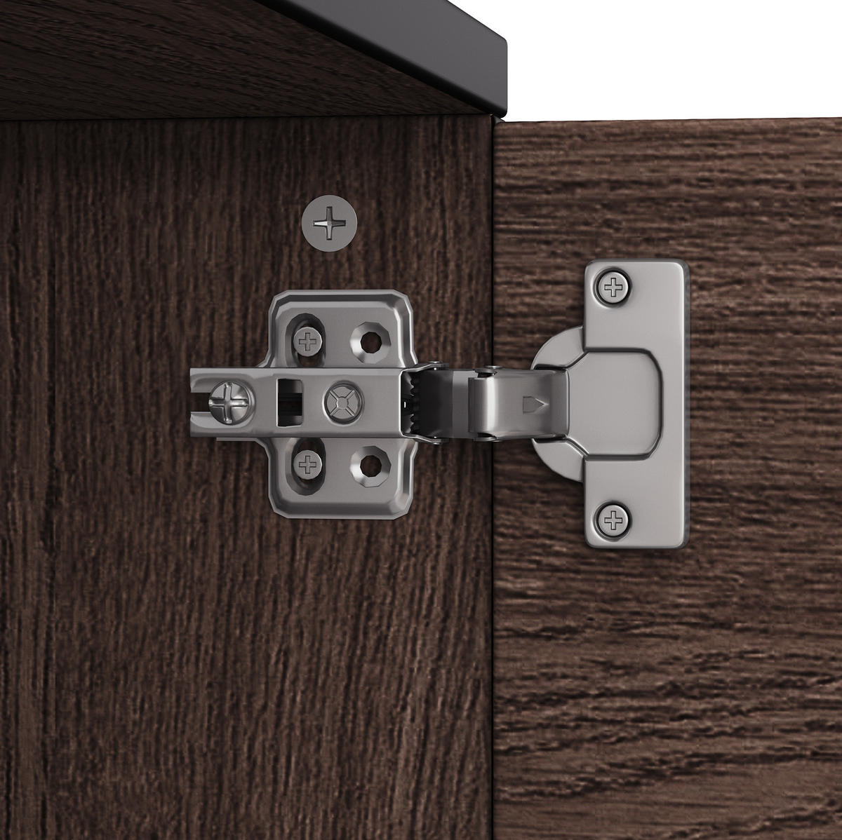 TV-ELEMENT mit 3 Türen 180 x 35 x 49 cm Dark Oak - Braun, Holzwerkstoff (35/49/180cm) - Beauniv