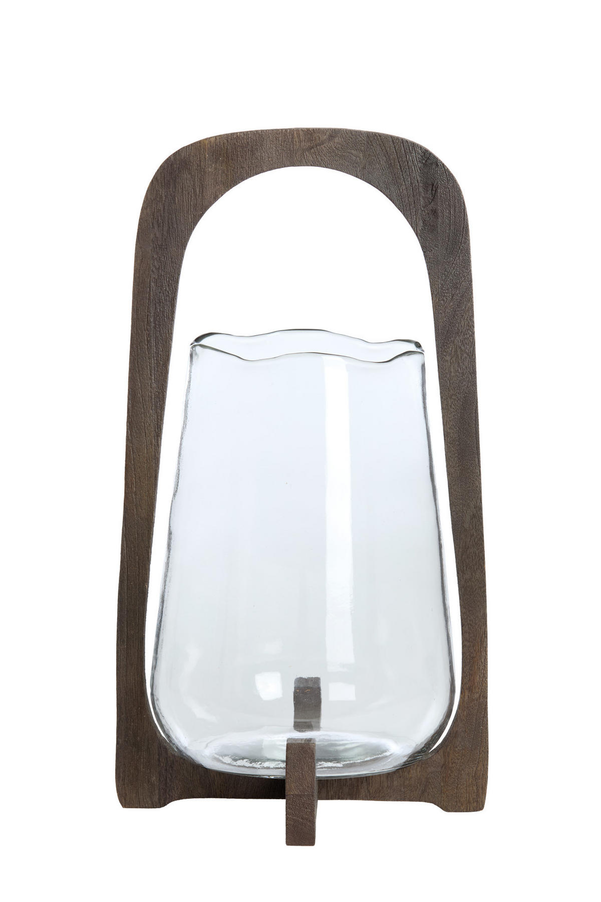 WINDLICHT Anosy Braun Ø26/48 cm - Dunkelbraun, Holz (26/48/26cm) - Light & Living