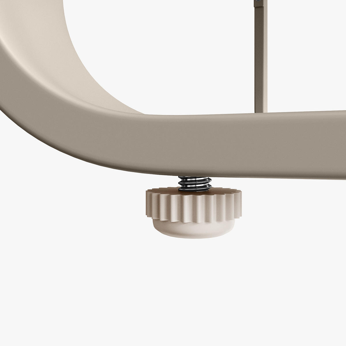 GARTENMÖBEL 120x61x69cm beige aus Rattan und Metall, mit Kissen - Beige, Metall - Modfu