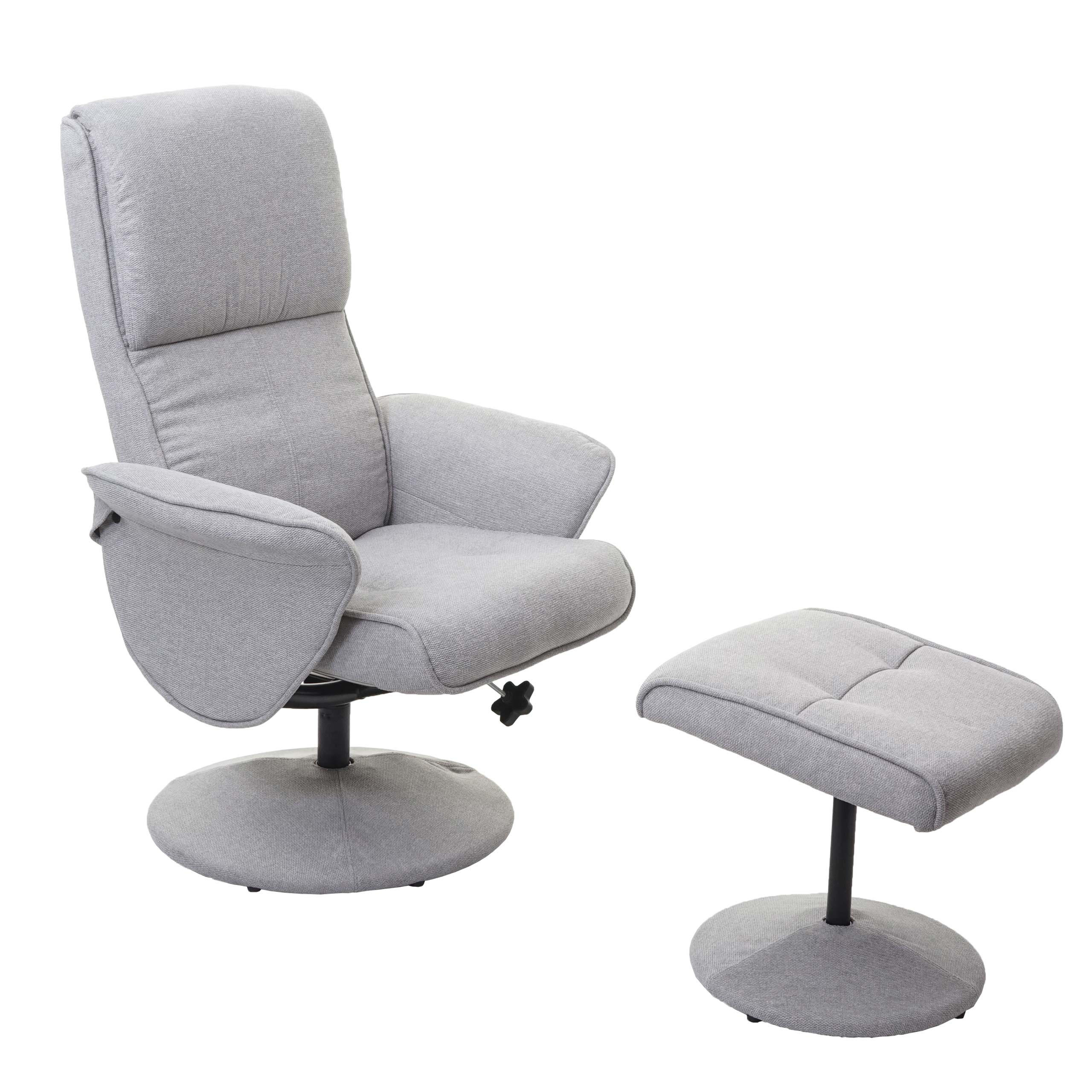 RELAXSESSEL Hellgrau - Hellgrau, Textil (75/114/125cm) - MCW