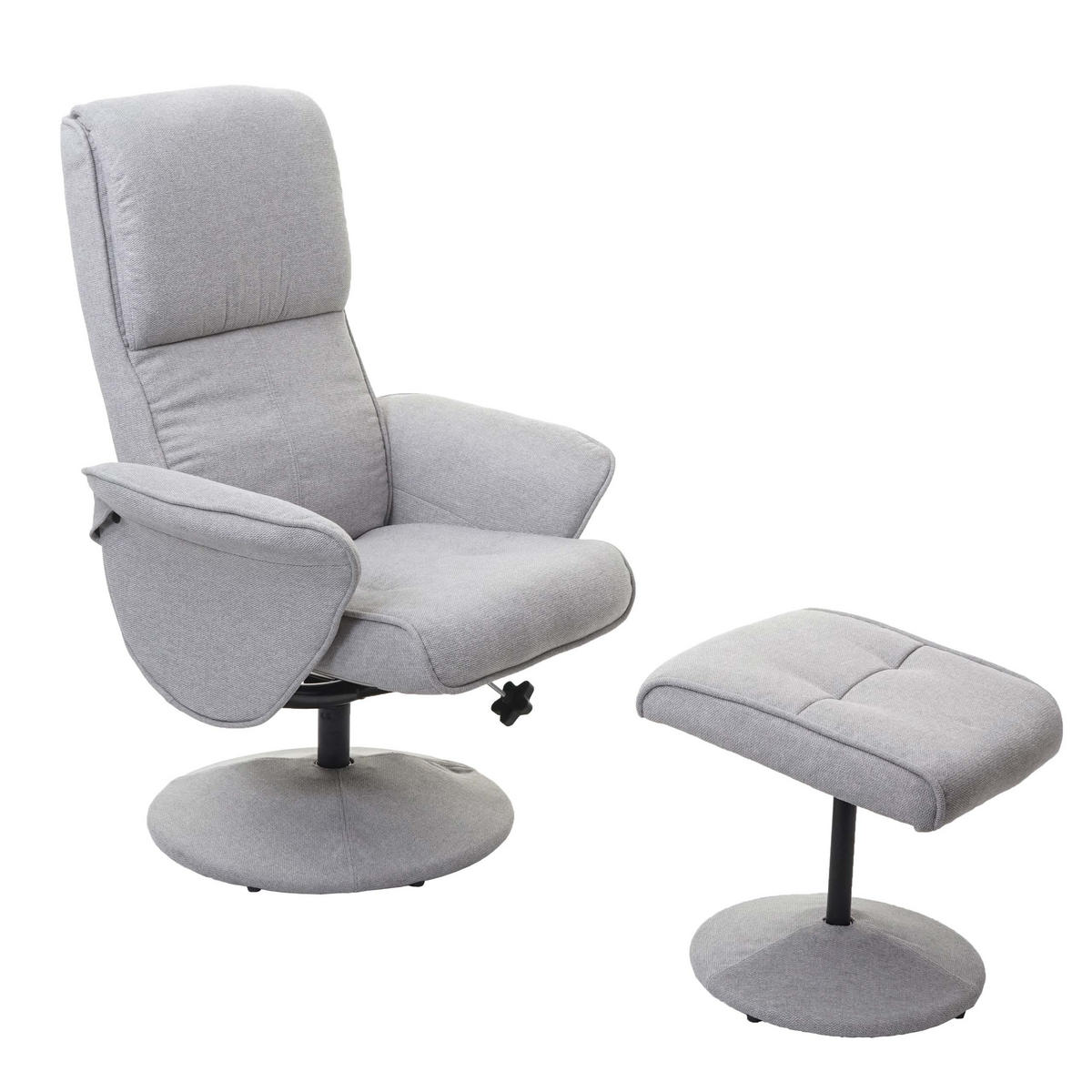 RELAXSESSEL Hellgrau - Hellgrau, Textil (75/114/125cm) - MCW