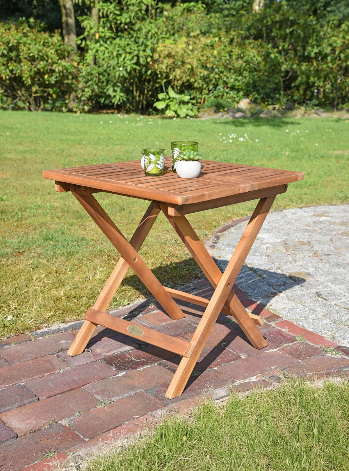 GARTENTISCH Tobi klappbar Garten - Braun, Holz (50/50/50cm) - DELUKE