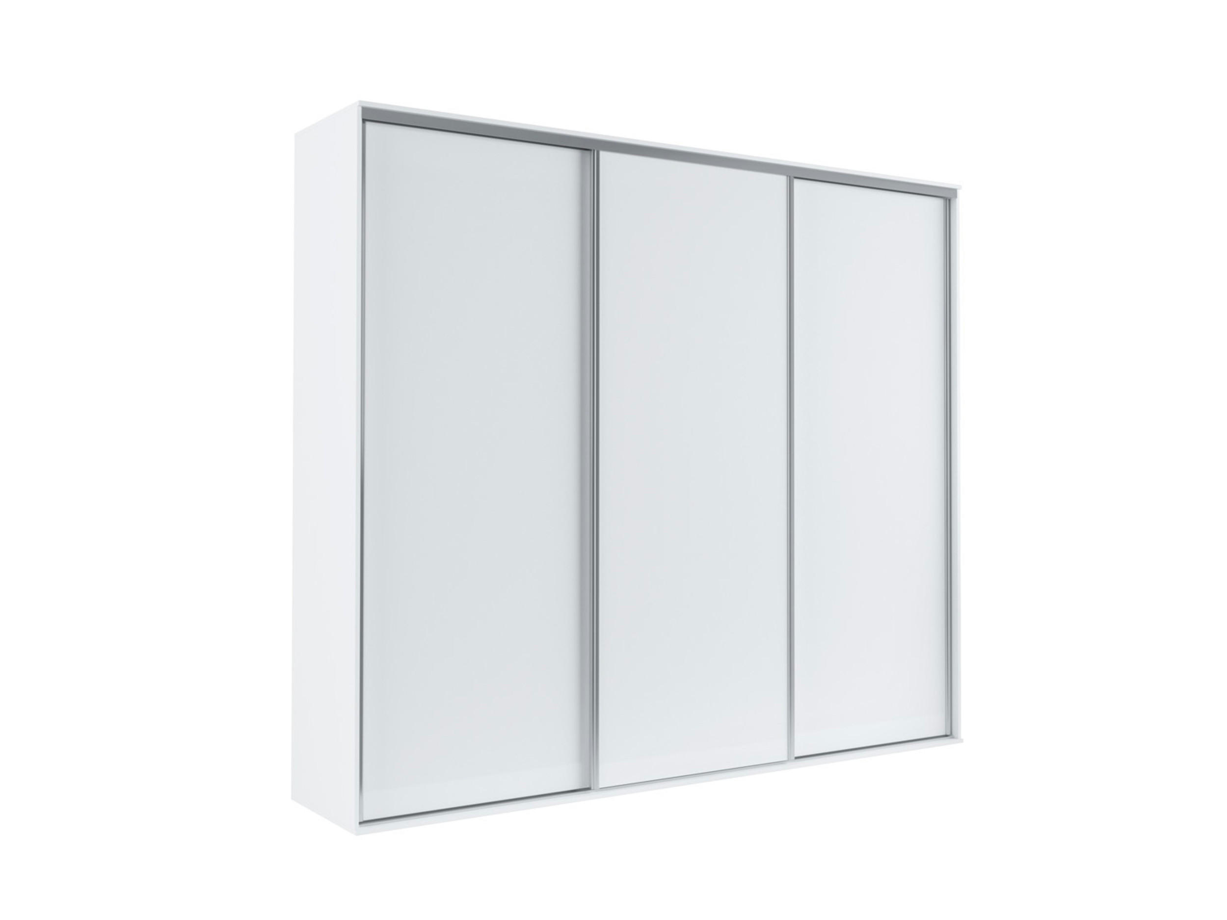 SCHIEBETÜRENSCHRANK - Kleiderschrank BORA 254 Weiß - Weiß, Holzwerkstoff (254/244/62cm) - Möblo