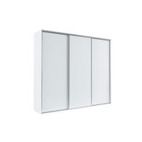SCHIEBETÜRENSCHRANK - Kleiderschrank BORA 254 Weiß - Weiß, Holzwerkstoff (254/244/62cm) - Möblo