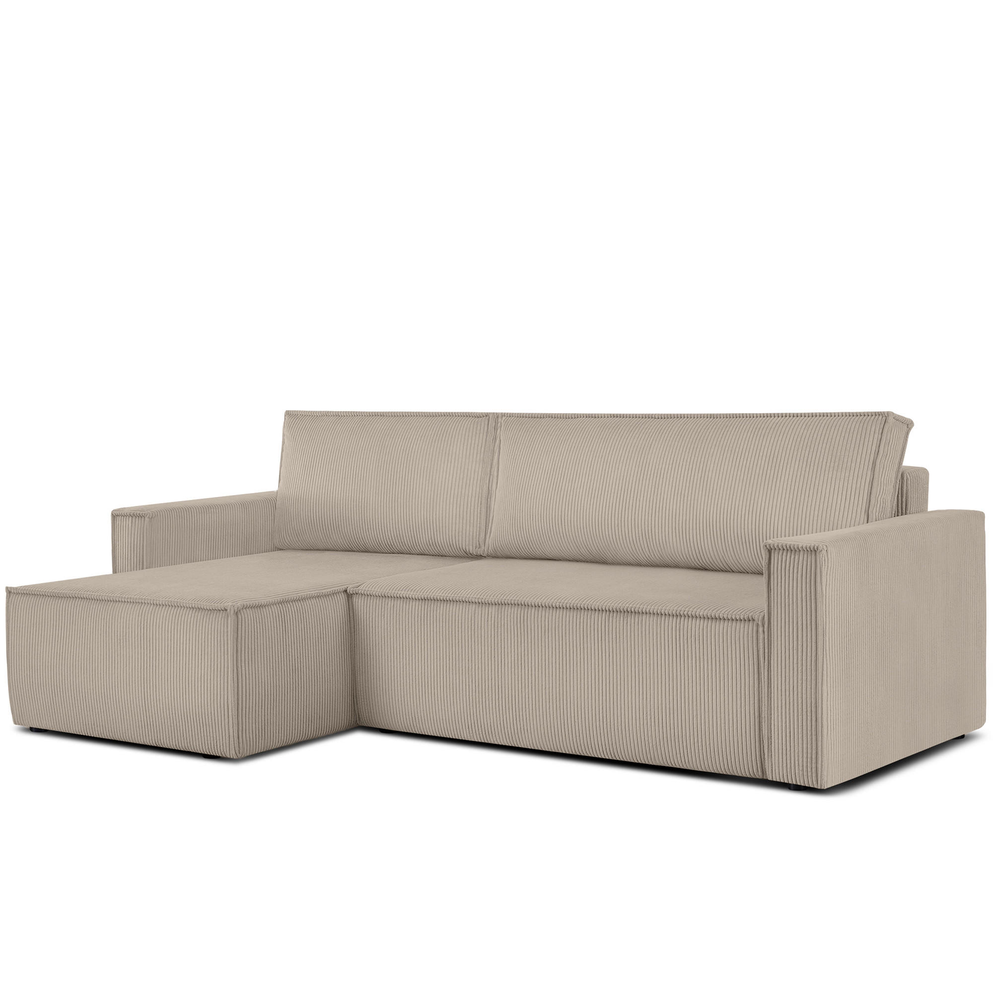 Konsimo® Ecksofa-Links/Rechts Beige 246x148 cm