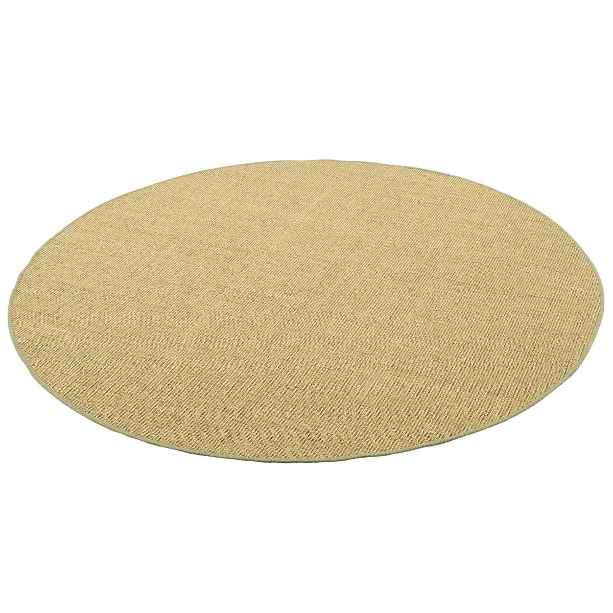 SISAL NATUR TEPPICH RUND - Grün, Textil (160/160cm) - Snapstyle