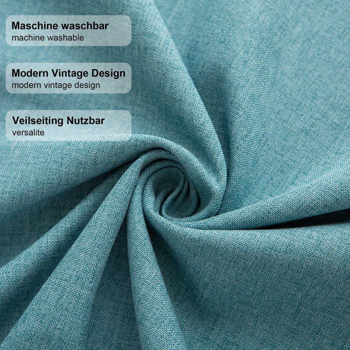 TISCHLÄUFER modern abwaschbar, wasserabweisend, Lotuseffekt, 30x120 cm, Blau - Blau, Textil (30/120cm)