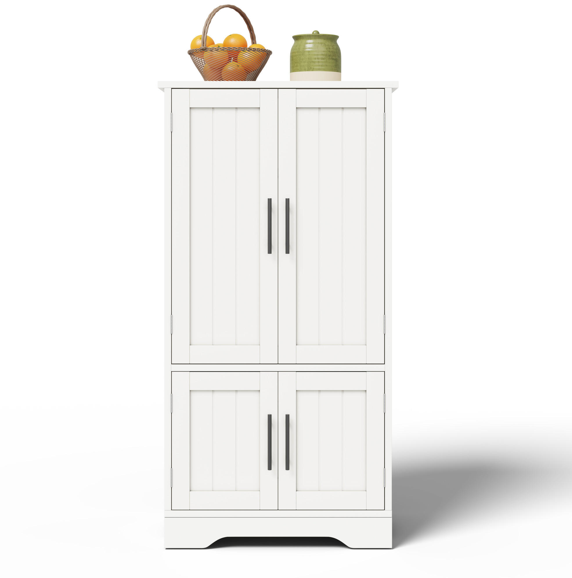 BUFFET 120/60/40 cm Weiß aus MDF mit LED-Sensorlicht - Weiß, Holzwerkstoff (40/120/60cm) - OKMYHOME