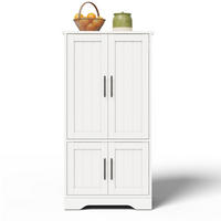 BUFFET 120/60/40 cm Weiß aus MDF mit LED-Sensorlicht - Weiß, Holzwerkstoff (40/120/60cm) - OKMYHOME