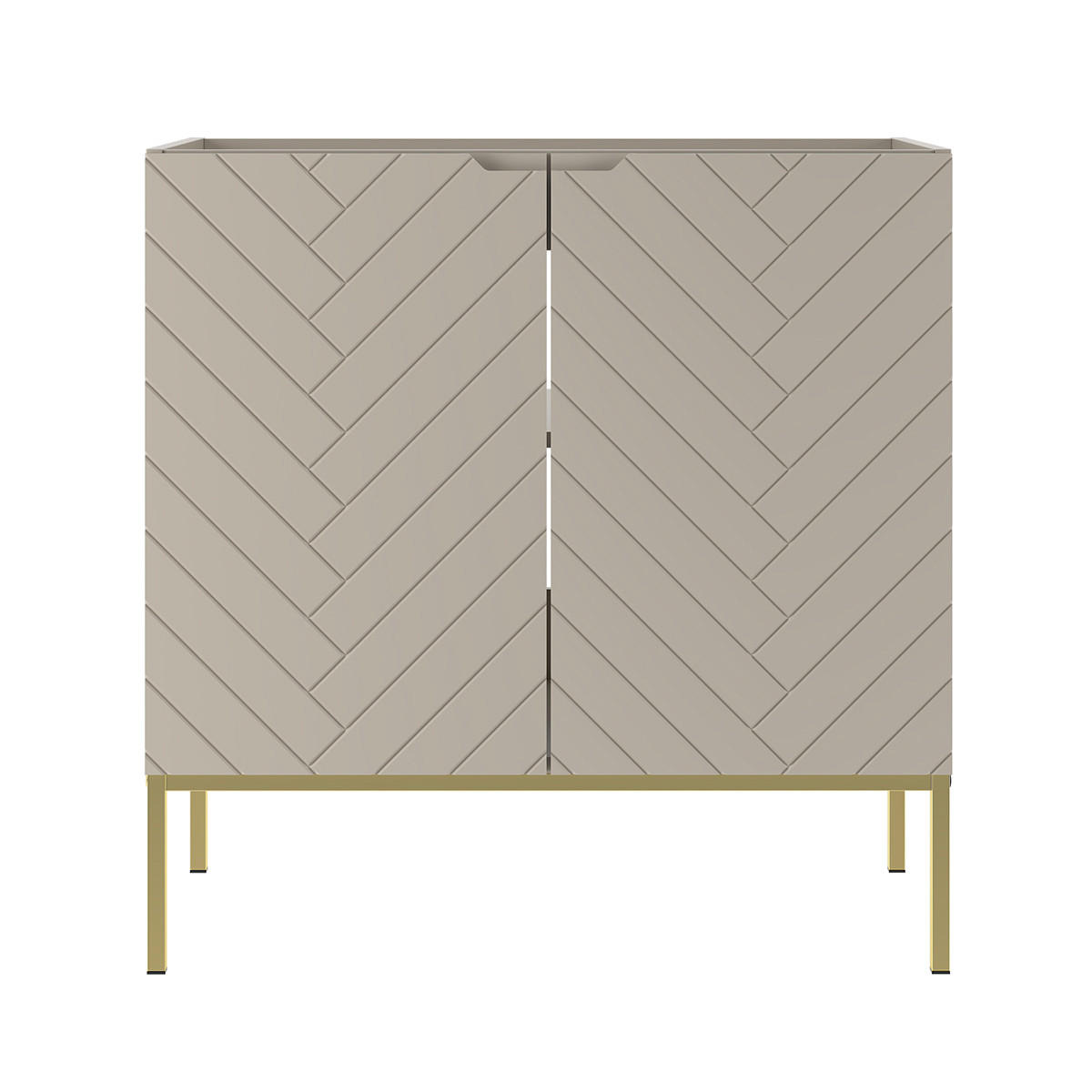 WASCHTISCHUNTERSCHRANK 80cm Daria Kaschmir - Beige, Holzwerkstoff (80/82/45.8cm) - Petits-meubles