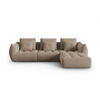 ECKSOFA modular links Bloom aus Samt hellbraun 2 Sitzplätze - Hellbraun, Textil (216/332cm) - Micadoni