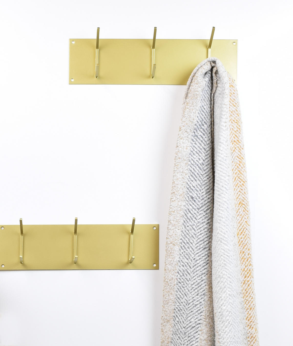 KLEIDERABLAGE Factory Gold - Goldfarben, Metall (42/11/6cm) - LOFT42