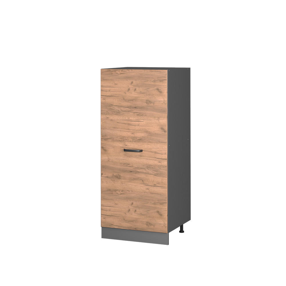 HOCHSCHRANK R-Line Goldkraft Eiche 60 cm - Anthrazit/Eiche Wotan, Holzwerkstoff (60/143/57cm) - Vicco