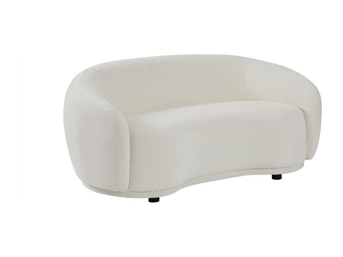 SOFA - 2 Personen - stoff - weiß Bovana - Weiß, Holz/Textil (164/71/90cm) - Vente-Unique