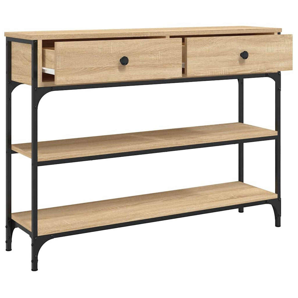 KONSOLENTISCH Sonoma-Eiche 100/25/75 Cm Holzwerkstoff - Braun, Holzwerkstoff (100/25/75cm) - vidaXL