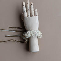 ARMBAND Trockenblumen zart rosa - rosa / Mini Schleierkraut - Rosa, Naturmaterialien (15cm) - Lykke & You