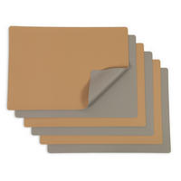 TISCHSET, 6er-Set, 30x42 cm, wasserdicht, aus PVC und Polyester, Beige - Beige, Textil (42/30/1cm) - Zollner