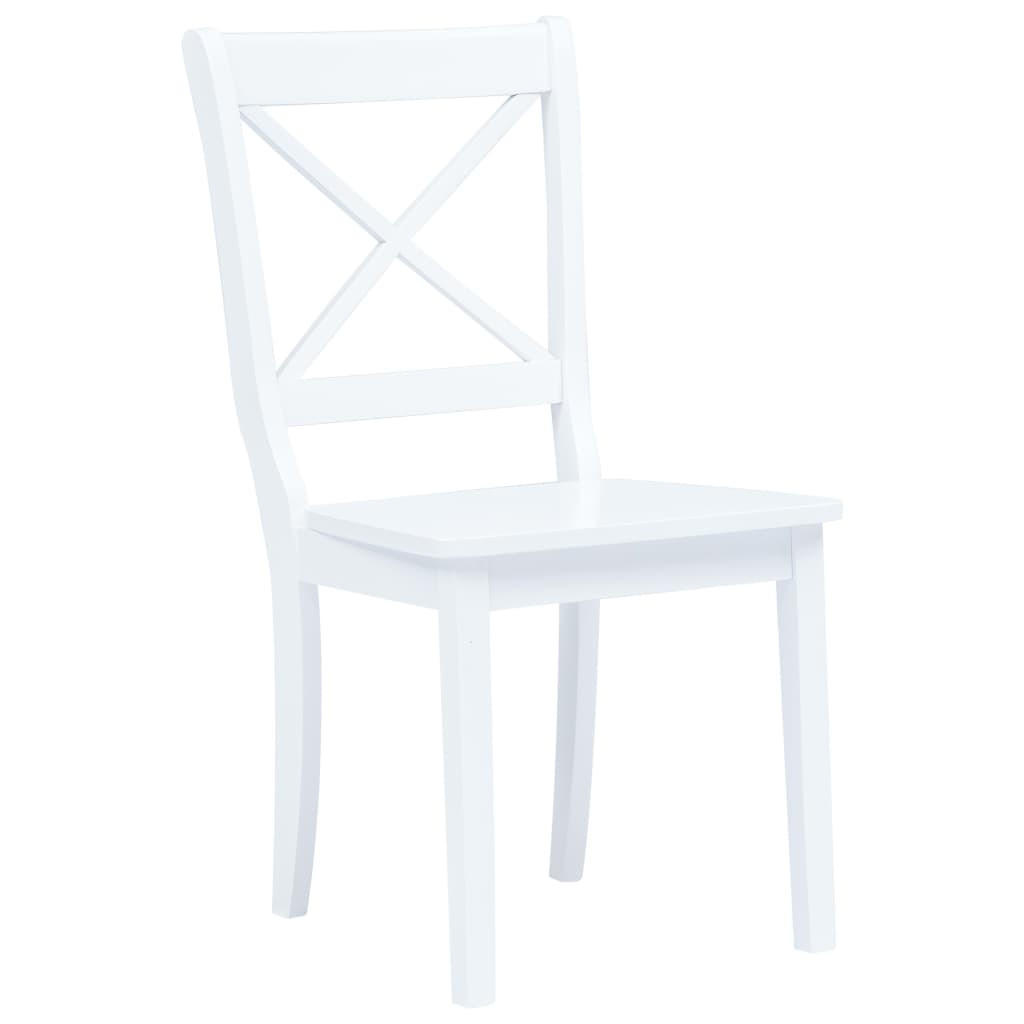 STUHL-SET 4Stk. 45.5*90*52 - Weiß, Holz (45.5/90/52cm) - ZMH