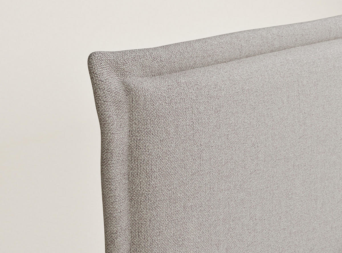 BOXBETT Saffron 140/200 cm, in Beige, Bettkasten, Matratze, Topper - Beige/Schwarz, Holz/Holzwerkstoff (140/200cm) - Maison de Reve