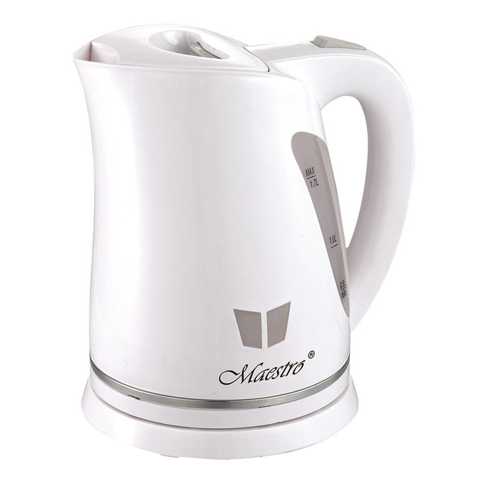 WASSERKOCHER ELEKTRISCH Weiß 16/16/22 cm MR038WHITE - Weiß, Kunststoff (16/22/16cm) - Maestro 