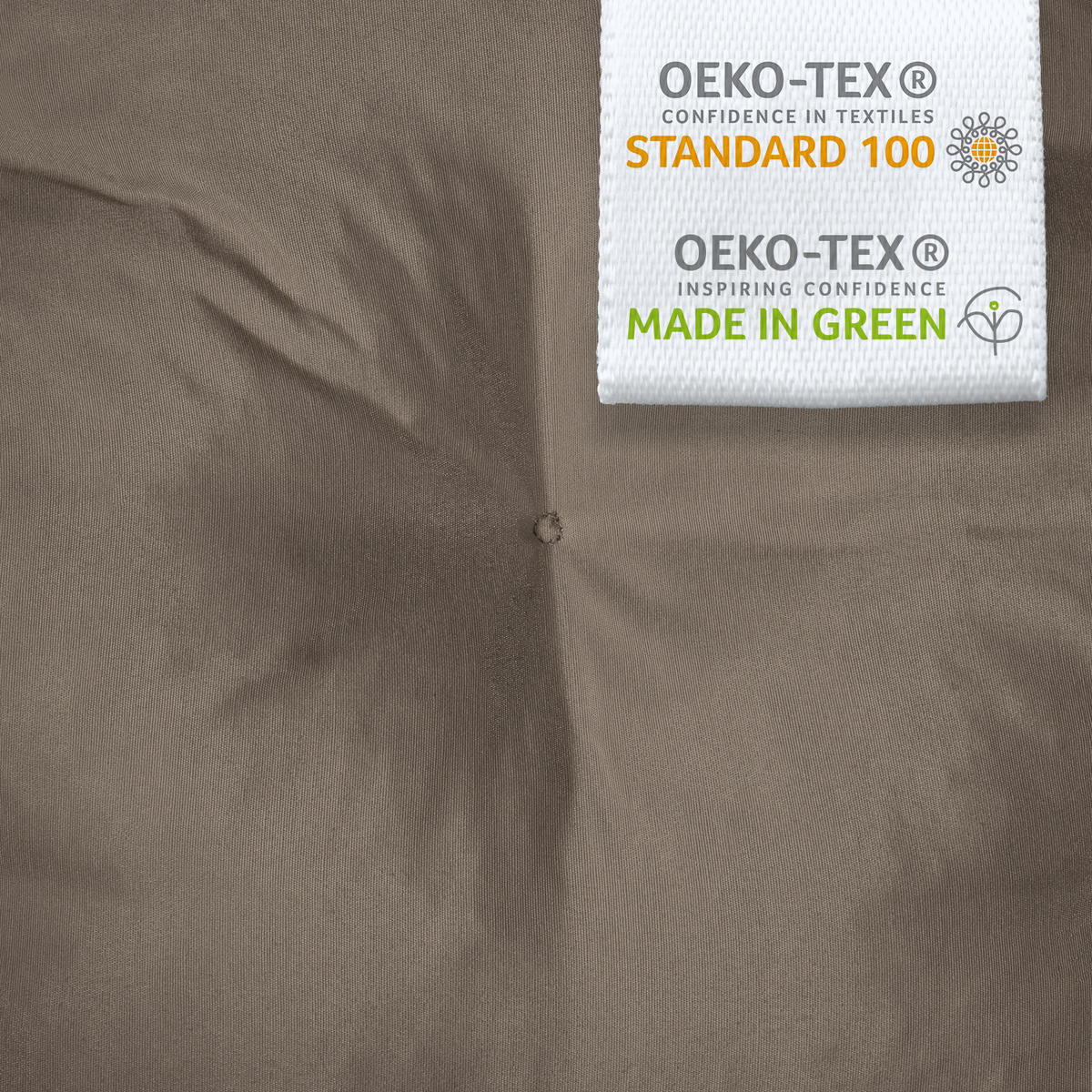 DECKCHAIRAUFLAGE Flair DC 200x50x8cm Taupe - Taupe, Textil (50/200cm) - Beautissu 