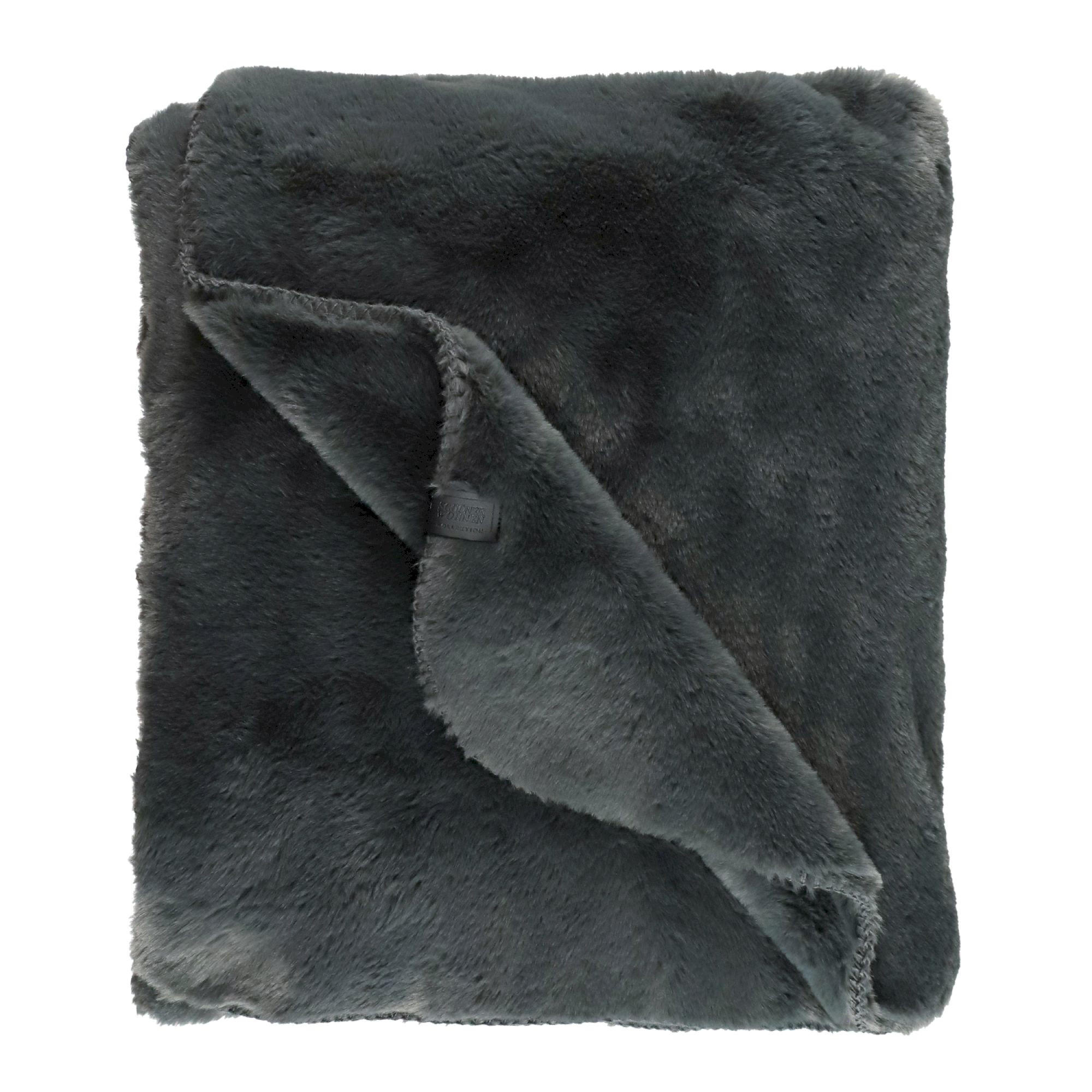 WOHNDECKE ELEGANCE - Anthrazit, Textil (130/170cm) - Schöner Wohnen