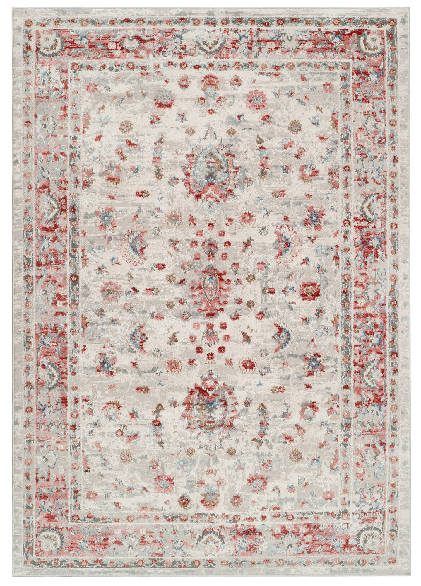 TEPPICH RETRO Weiß 180/250 cm - Weiß, Textil (180/250cm) - Tapiso