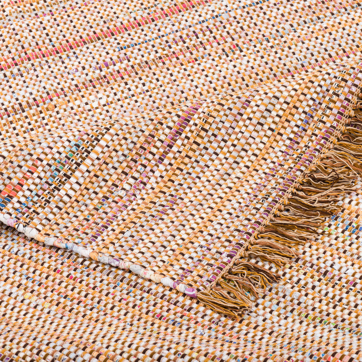 BAUMWOLLE NATUR TEPPICH CAYENNE - Braun, Textil (90/160cm) - Pergamon