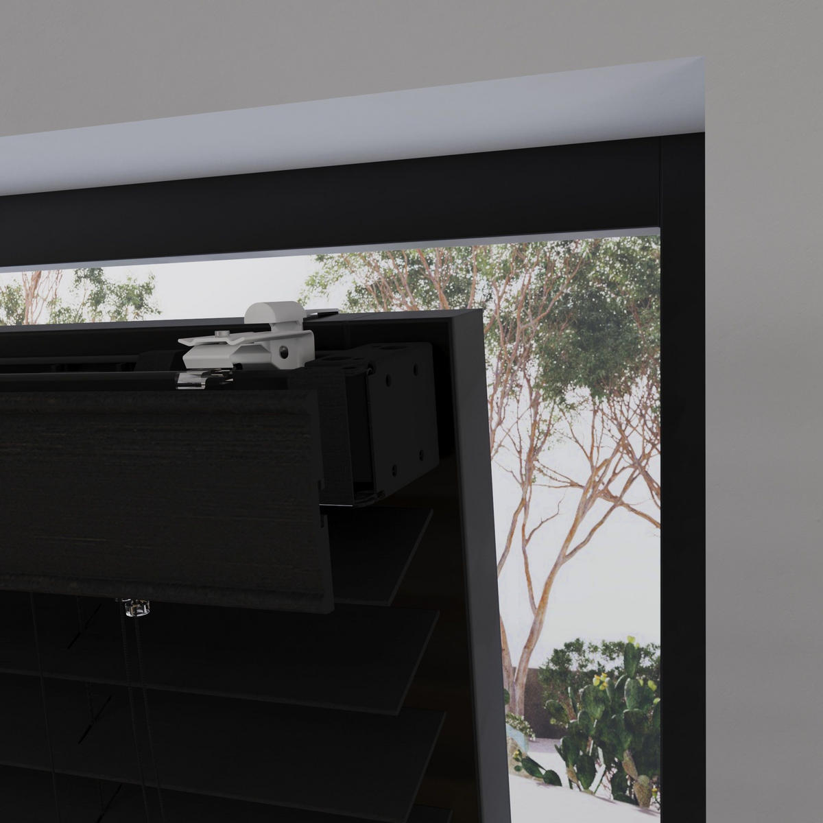 HOLZJALOUSIEN Cocoon Schwarz - Schwarz, Holz (160/175cm) - Cocoon Home Concepts