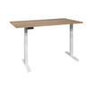 SCHREIBTISCH höhenverstellbar elektrisch Edithe 140x70 weiß/eiche sägerau - Sonoma Eiche, Holz (140/70/73cm) - 58aufmkessel