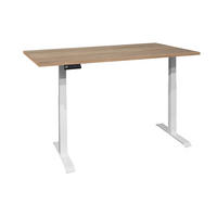 SCHREIBTISCH höhenverstellbar elektrisch Edithe 140x70 weiß/eiche sägerau - Sonoma Eiche, Holz (140/70/73cm) - 58aufmkessel