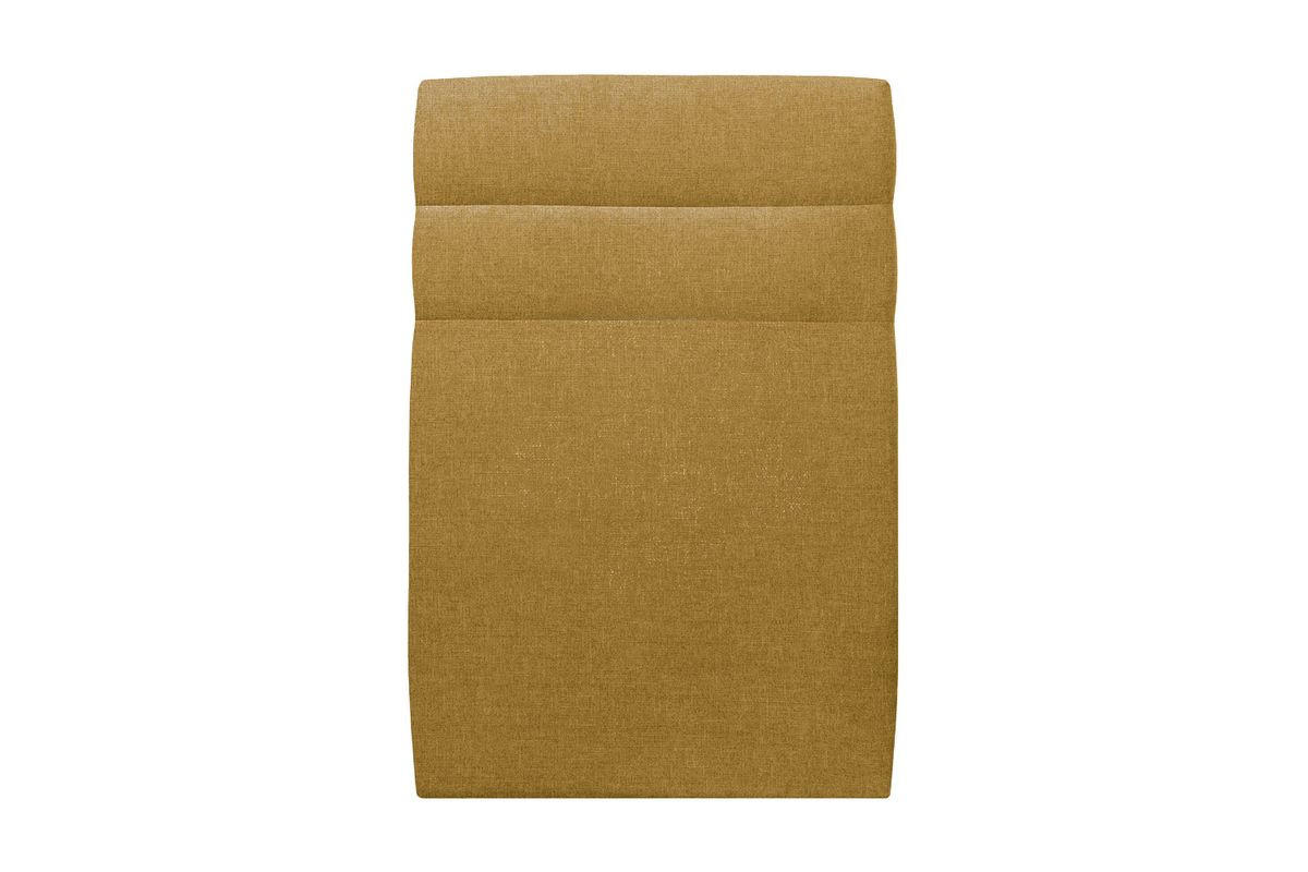 KOPFTEIL Modell Linien – Gelber Stoff 90 cm - Gelb/Beige, Karton/Holz (90/120/10cm) - Sommeil de Plomb