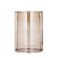 WINDLICHT Jarie Braun 23/23/33cm - Braun, Glas (23/33/23cm) - PTMD Collection