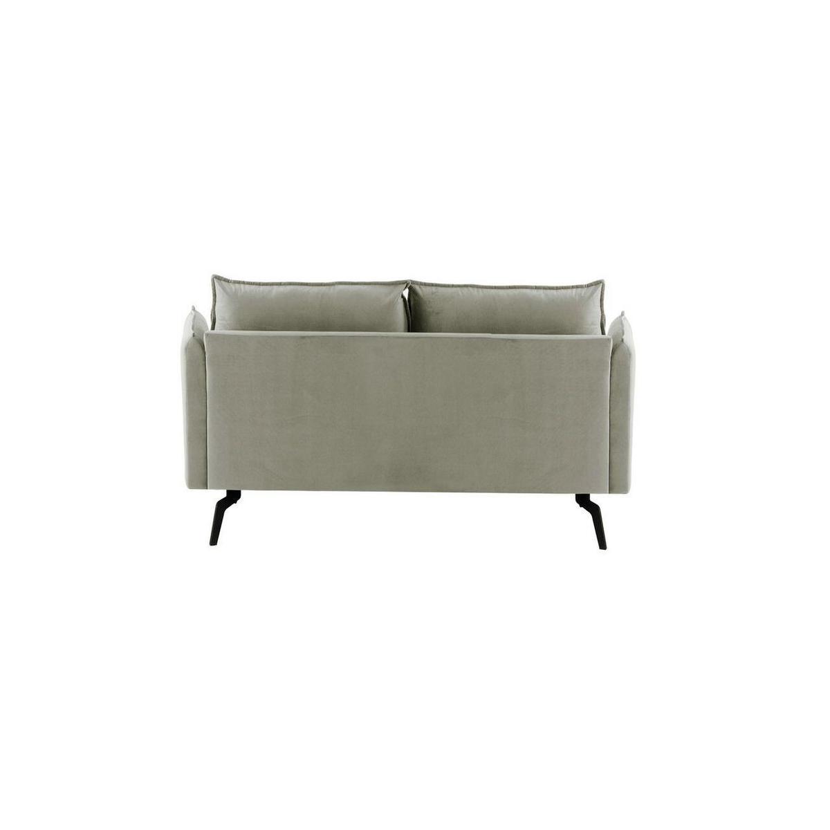 ZWEISITZER-SOFA Layla-Velluto 15 - Hellgrau, Holz/Textil (171/95/98cm)