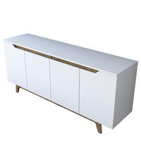 BUFFETSCHRANK gondol weiss - Weiß, Holz (45/79/180cm) - Habitat Garten